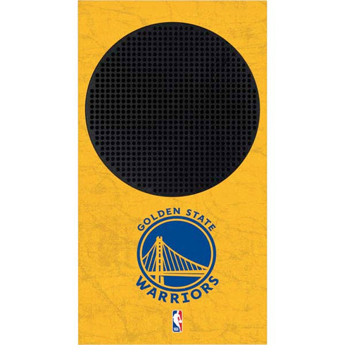 NBA Golden State Warriors Distressed Xbox Series S Console Skin
